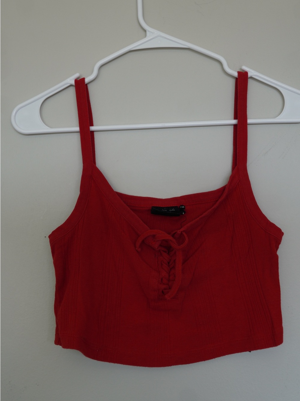 URBAN OUTFITTERS RED CAMI CROP TOP